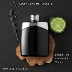 Montblanc Legend EDT spray nozzle in action.