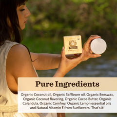 Moon Valley Organics barra cera de abejas, sellado natural de humedad.