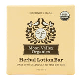 Moon Valley Organics Moon Melt Bar, coco limón, hidrata la piel al instante.
