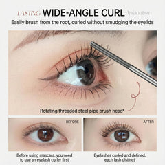 MOONGAZE mascara volumen y curva 3D para un look más abierto