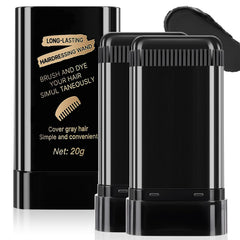 MOONGAZE Root-Touch-Up Stick close-up showing precise application for quick gray coverage.