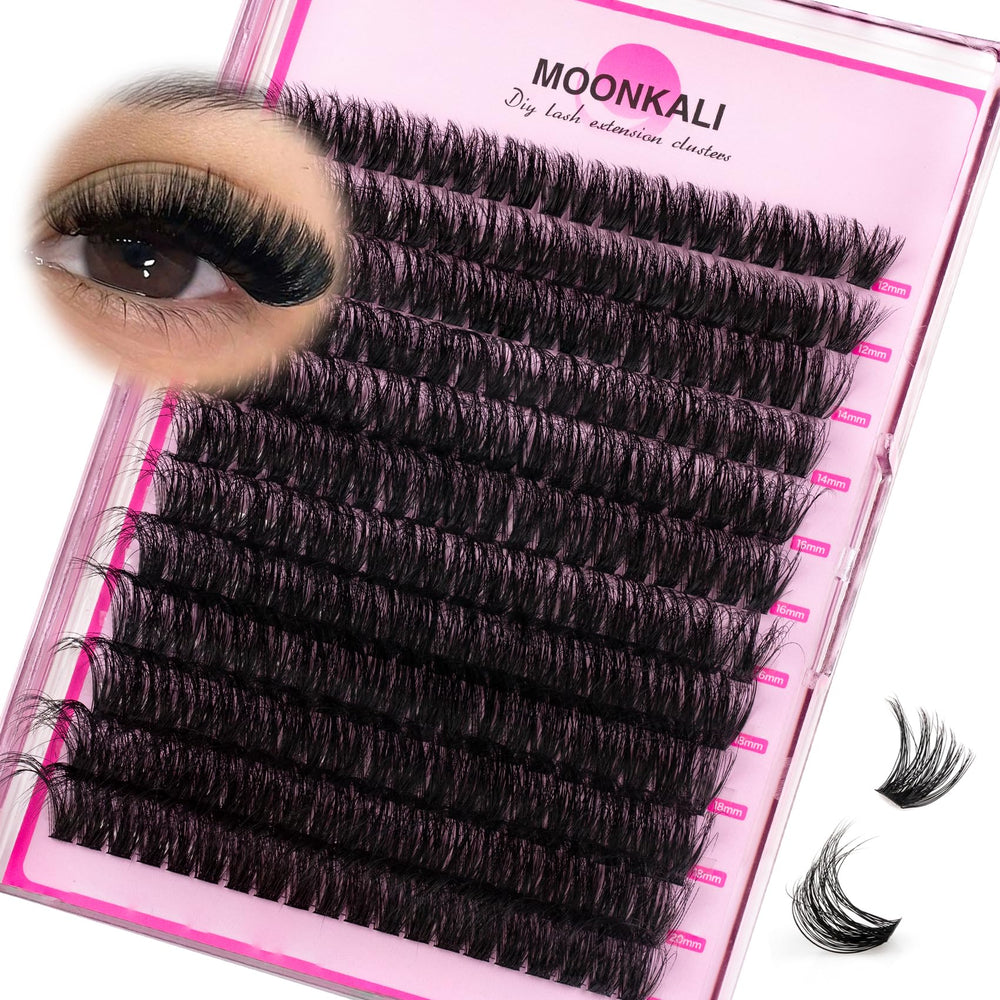 MOONKALI lash clusters 8D multi-layer add natural volume.