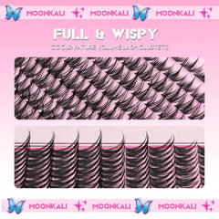 MOONKALI natural manga-look clusters create a born-with look.