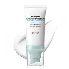 Mopayzer Centella Sunscreen SPF 50 bottle close-up showing premium packaging and protection