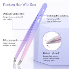 MORGLES fingernail and toenail clippers with metal blades for smooth trimming