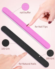 MORGLES lima de uñas y cuchillo para cutícula incluidos