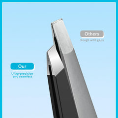 MORGLES professional tweezers with precision tips for clean grooming