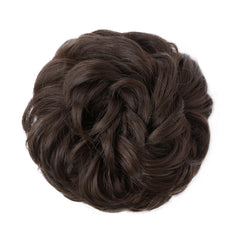 Morica curly synthetic hair extension adds volume to ponytails.
