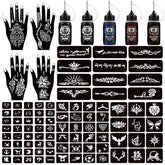 Moricher Henna Tattoo Kit en caja, lista para regalo y fiestas.