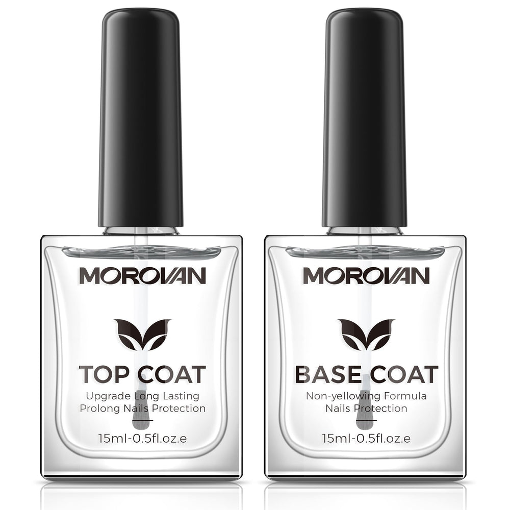 Morovan base capa transparente en bote, acabado claro y duradero.