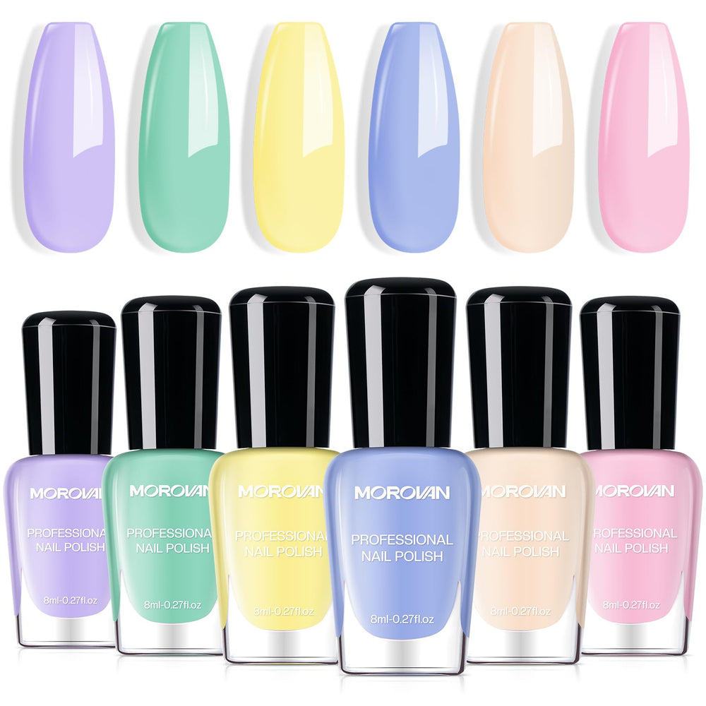 Morovan Esmaltes Pastel Macaron en set para looks primaverales