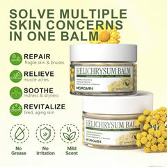 Morovan helichrysum shea butter texture illustrates deep hydration for face and body.