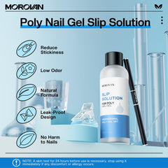 Morovan pincel de extremo doble para esculpir PolyGel con precisión.