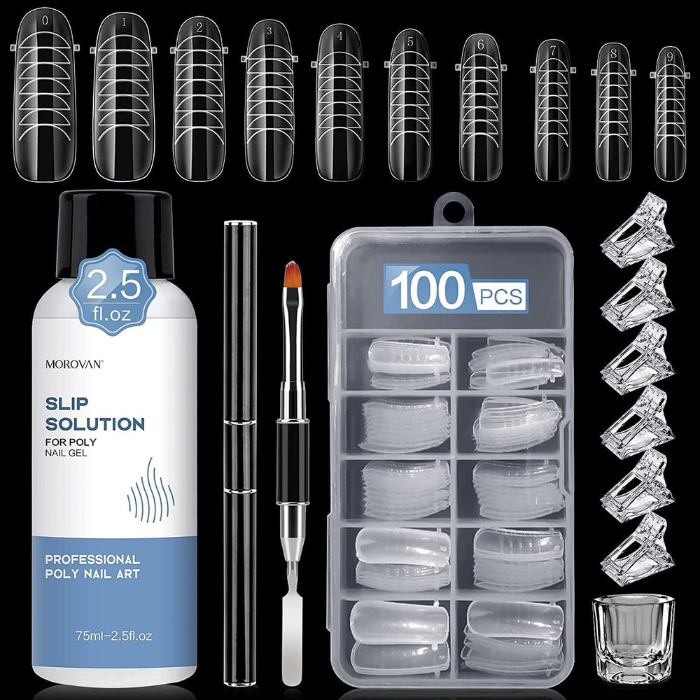 Morovan solución deslizante 75 ml con pincel doble extremo para una aplicación suave.