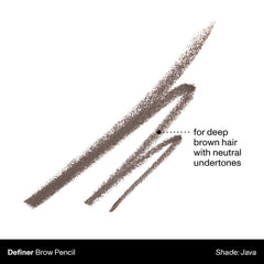 Morphe Definer cepillo peinador integrado para difuminar cejas.