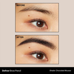 MORPHE Definer spoolie cepillo difumina cejas para acabado suave.