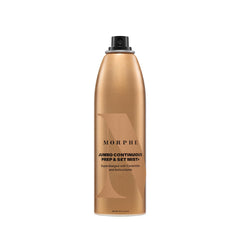 MORPHE mist spray action delivering a fine, even layer for makeup longevity