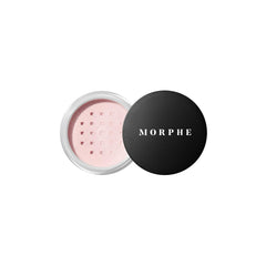 MORPHE Mini Bake & Set en envase compacto, polvo fijador ligero para fijar maquillaje.