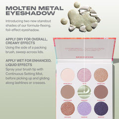 MORPHE Pulp Fantasy Artistry Palette facilita la aplicación sobre párpados con textura cremosa.
