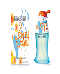 Moschino Love Love EDT packaging, elegant display for vanity or gifting