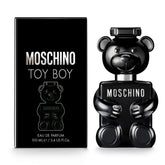 Moschino Toy Boy bottle in black glass showcases bold elegance for evenings.