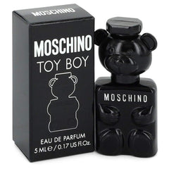 Moschino Toy Boy EDP bottle close-up showcasing warm, spicy facets for stylish evenings.