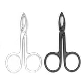 Motanar straight-tip scissors eyebrow tweezers for precise brow shaping and hair removal.