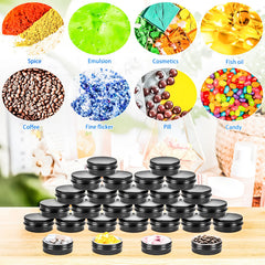 MotBach 52mm diameter tin jar highlighting compact aluminum container