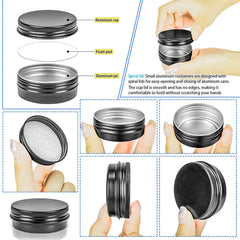MotBach tin jar used for lip balm or cream application