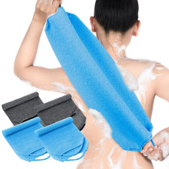 Moukeren exfoliador de espalda con mangos azul, alcance cómodo para la espalda