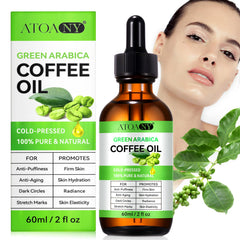 Moulis Green Coffee Oil dispensing bottle for easy daily use.