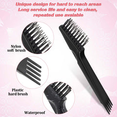 Mozeat Lens black plastic cleaner claw removes lint efficiently.