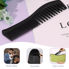 Mozeat Lens double-sided comb close-up, smooth plastic for gentle detangling across hair types.
