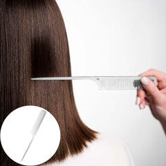 Mozeat Lens rat-tail comb flat-top design for barber-style styling