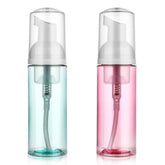 Mozeat Lens pink travel foam bottle, 60ml, ideal for on-the-go skincare