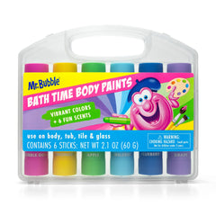 Mr. Bubble barras pintura baño 6 colores: diversión segura para la bañera