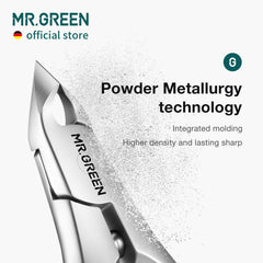 MR.GREEN Cuticle Nippers slanted blade enables clean trimming with clear visibility.