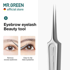 MR.GREEN ergonomic curved-tail design enhances comfort during extended grooming sessions.