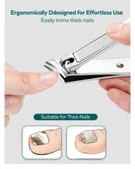 MR.GREEN thick nail clipper handles tough nails with ease.