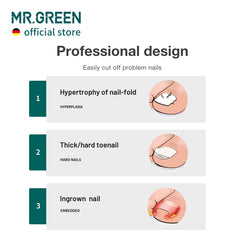 MR.GREEN lightweight handle enables comfortable one-handed use.