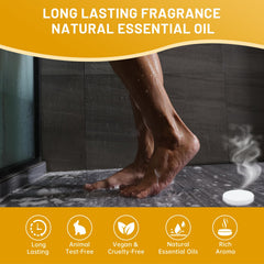 MR MIRYE mint shower steamer—cooling, energizing scent during routine.