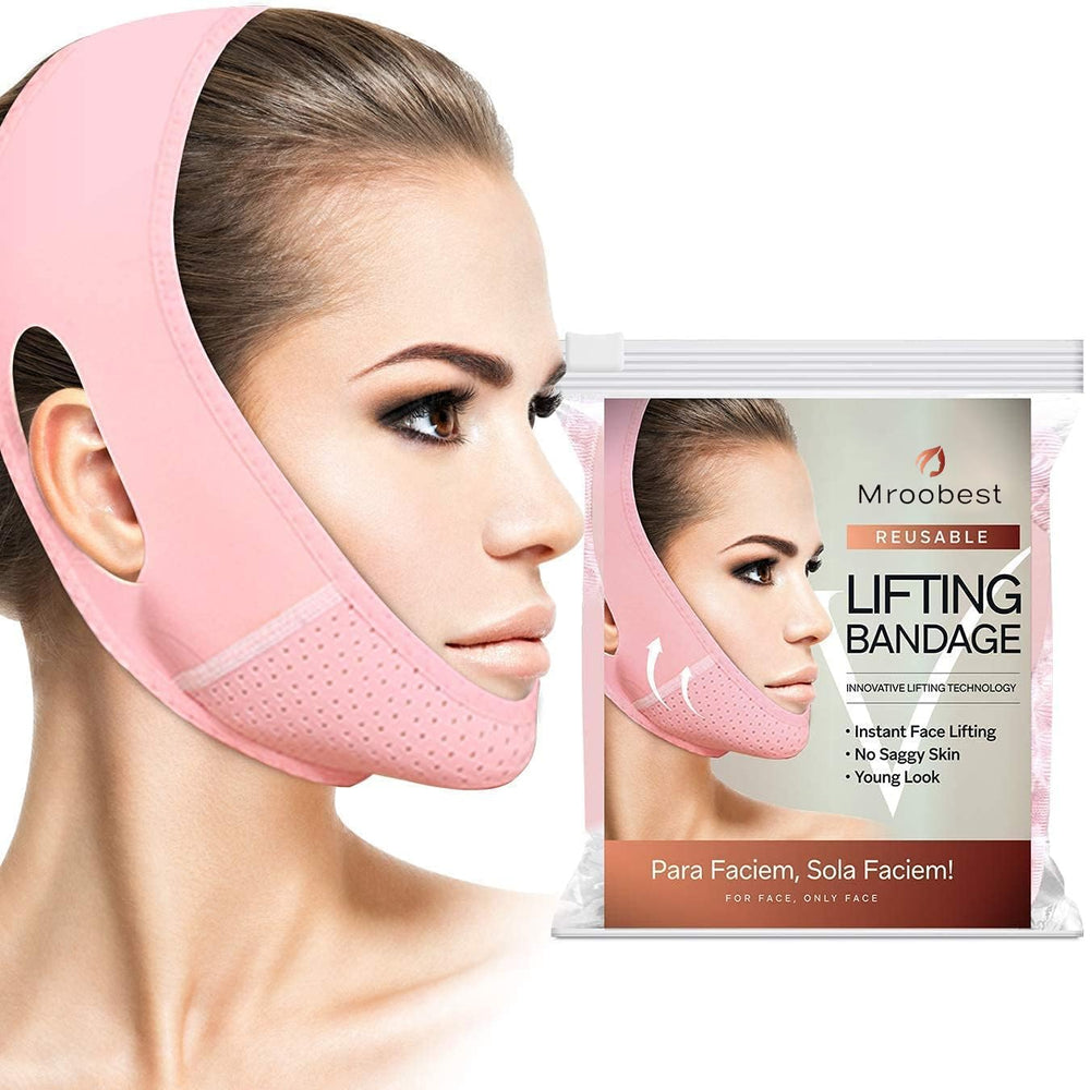 Mroobest ParaFaciem V-Line bandage close-up showing breathable fabric for comfortable daily wear