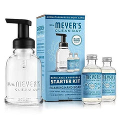 Mrs. Meyer’s Rain Water, dispensador de vidrio, fragancia fresca para cocinas y baños