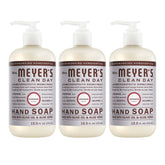 Mrs. Meyer's Clean Day Lavender hand soap bottle with soothing scent and moisturizing feel.