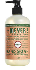 Mrs. Meyer's Honeysuckle hand soap bottle featuring light floral scent and soft lather.