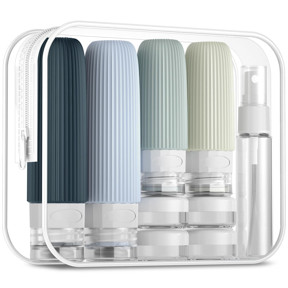Mrsdry 16-pack travel bottles set in-case organization for on-the-go toiletries.