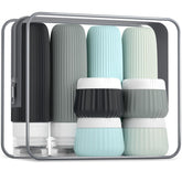 Mrsdry travel bottles four squeeze bottles for compact packing