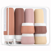 Mrsdry travel bottles 8-pack shown for organized on-the-go care and airline readiness