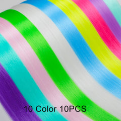 Close-up of the synthetic fiber texture from Ms Aloe extensions