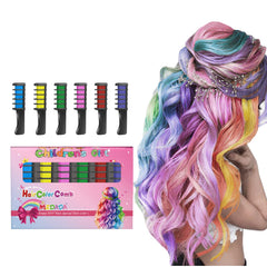 MSDADA hair chalk comb blue for playful looks and quick color